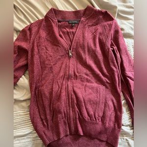 Banana Republic Red Zip Up Jacket With Pockets